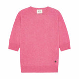 BETA STUDIOS Anna Lady Sleeve cashmere strik - Pink Power