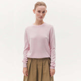 BETA STUDIOS Abbie O-neck cashmere strik - Parfait Pink
