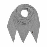 BETA STUDIOS Alexa Big triangle cashmere tørklæde - Grey Melange