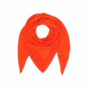 BETA STUDIOS Andrea cashmere Triangle Scarf - Fresh Zest Orange