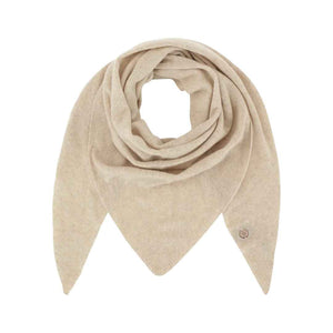 BETA STUDIOS Andrea cashmere Triangle Scarf - Sand melange