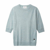 BETA STUDIOS Anna Lady Sleeve cashmere strik - Pearl Blue