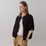 BETA STUDIOS Malle cardigan vest - Chocolate Plum