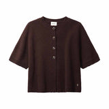 BETA STUDIOS Malle cardigan vest - Chocolate Plum