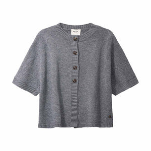 BETA STUDIOS Malle cardigan vest - Stone Grey