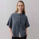 BETA STUDIOS Malle cardigan vest - Stone Grey