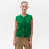 BETA STUDIOS Mercedes Vest - Emerald Green