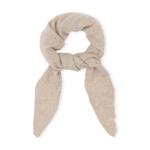 BETA STUDIOS Nilo Medium Triangle cashmere tørklæde - Sand Melange