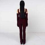BIRROT Lay2 Slim bukser - Maroon