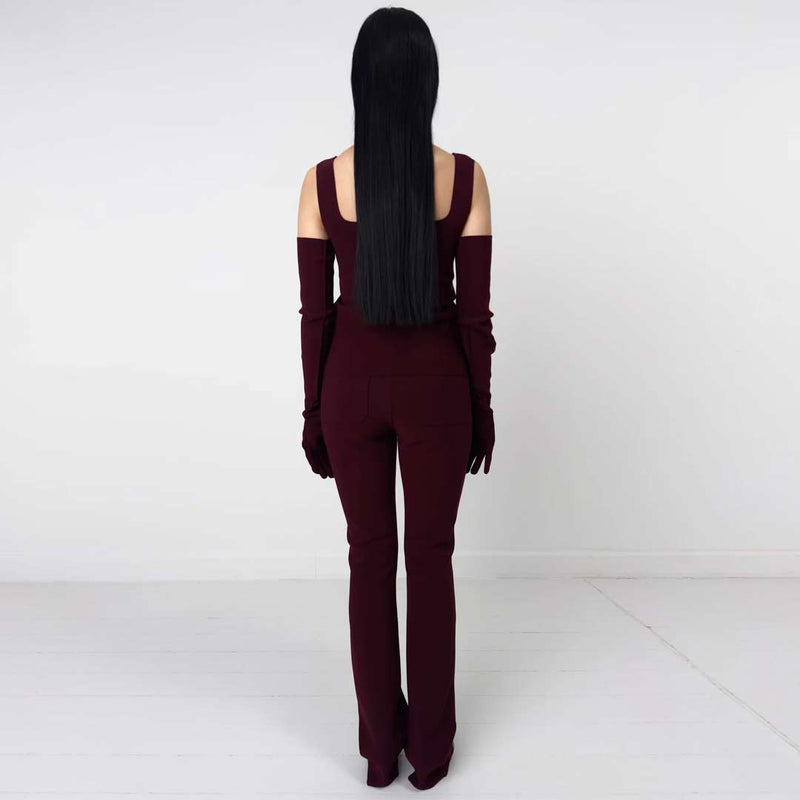 BIRROT Lay2 Slim bukser - Maroon