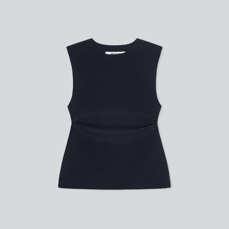 BIRROT Lay2 Drape top - ink