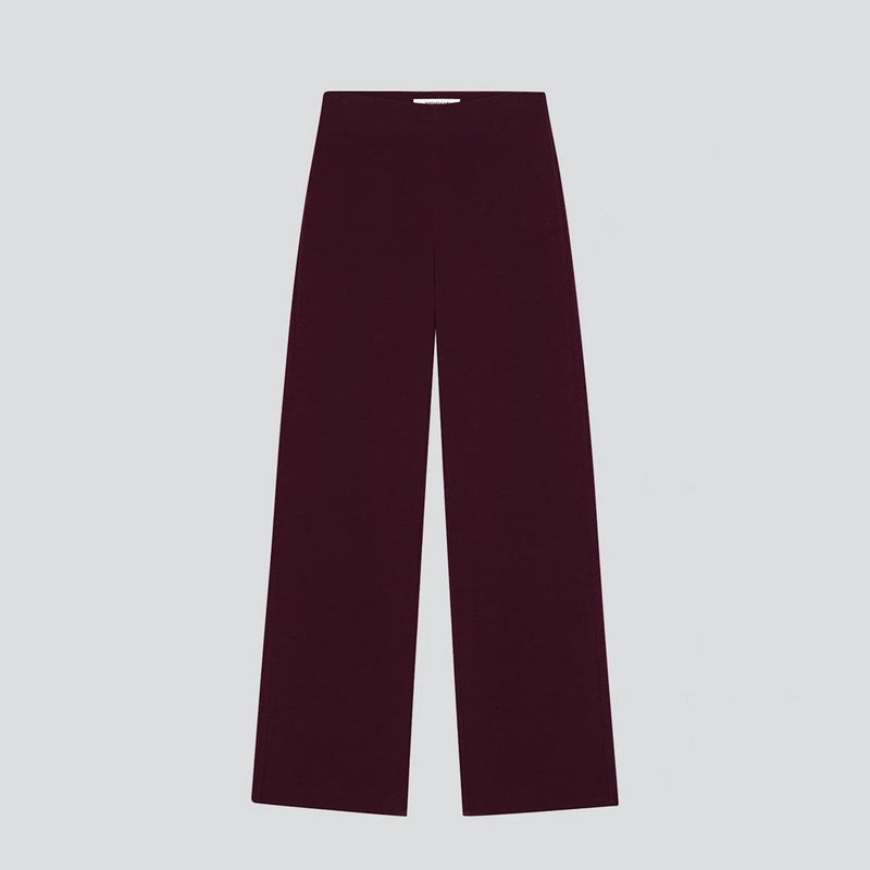 BIRROT Lay2 Straight bukser - Maroon bordeaux