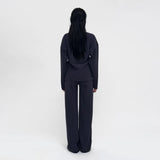 BIRROT Lay2 Boatneck cardigan - indigo mood