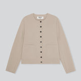 BIRROT Lay2 Roundneck jakke - sand