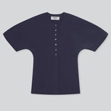 BIRROT Lay3 Half sleeve bluse - indigo mood