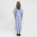 BIRROT Lay3 Half sleeve bluse - baby blue