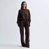 BIRROT Lay2 Straight bukser - Cocoa Brown