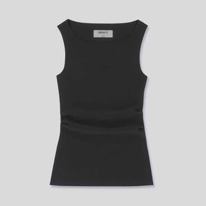 BIRROT Lay2 Drape top - Anthracite