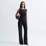 BIRROT Lay2 Drape top - Anthracite
