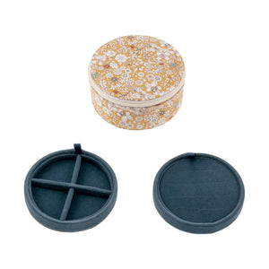 BON DEP rundt smykkeskrin - June's Meadow Liberty print