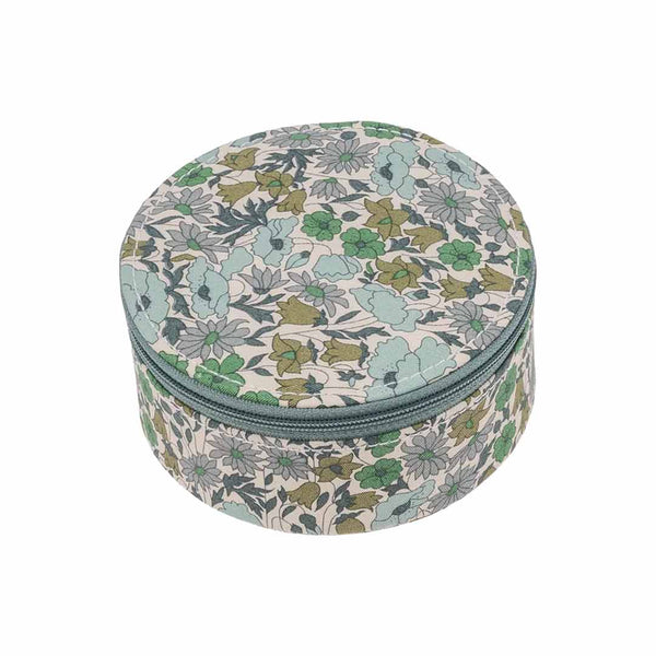 BON DEP rundt smykkeskrin - Poppy and Daisy Teal Liberty