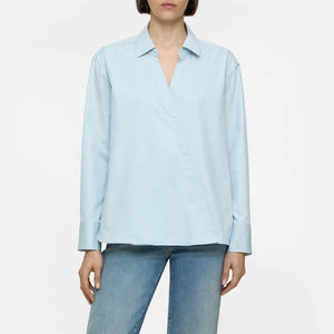 CLOSED Asymmetric skjorte - light sky blue