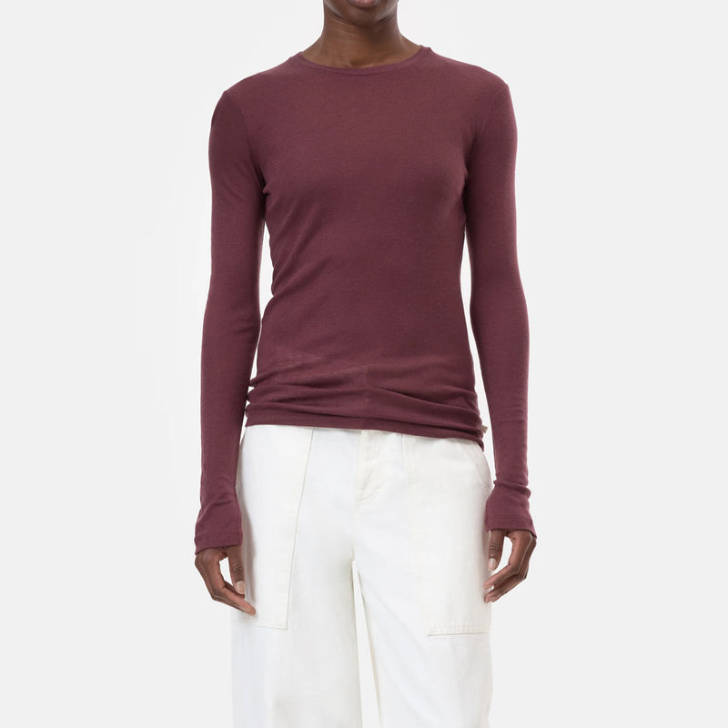 CLOSED T-shirt longsleeve - dark raisin red