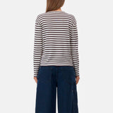 CLOSED Basic longsleeve bluse - Cinder Brown