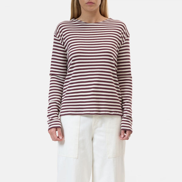 CLOSED Basic longsleeve bluse  - dark raisin red