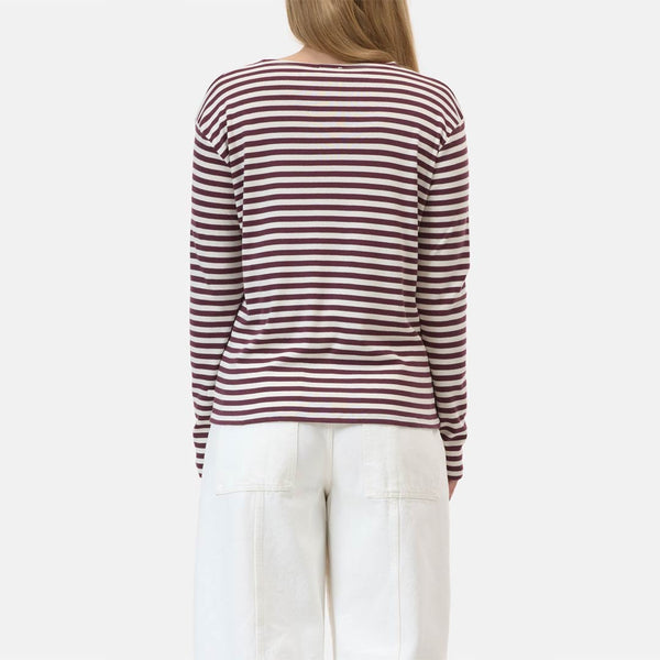 CLOSED Basic longsleeve bluse  - dark raisin red