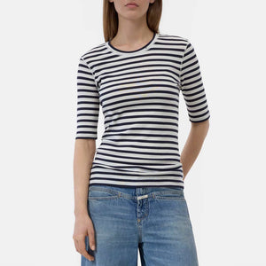 CLOSED Crewneck shortsleeve t-shirt - Dark Night striber