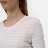 CLOSED Crewneck shortsleeve t-shirt - Quartz Pink striber
