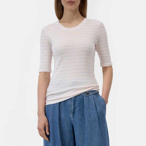 CLOSED Crewneck shortsleeve t-shirt - Quartz Pink