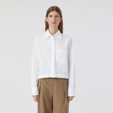 CLOSED Cropped classic skjorte - hvid