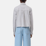 CLOSED Cropped Classic skjorte - Cinder Brown