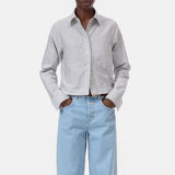 CLOSED Cropped Classic skjorte - Cinder Brown