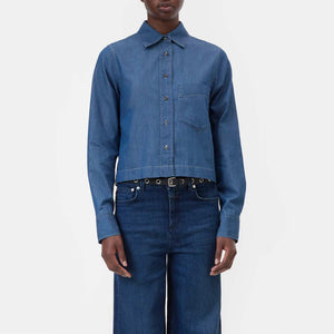 CLOSED Classic skjorte - dark blue