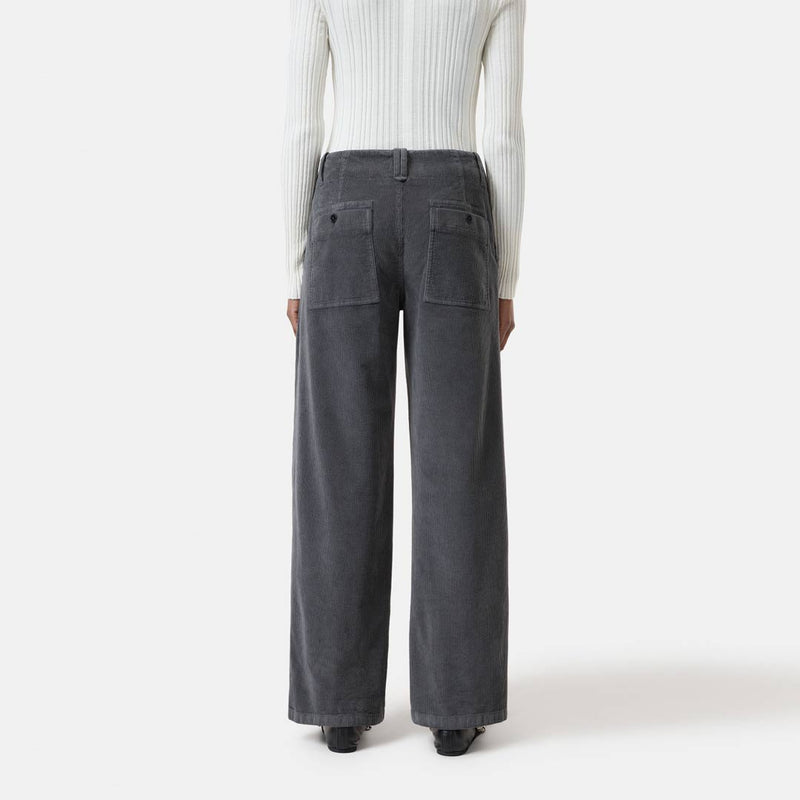 CLOSED Selma bukser - cosmic grey flløjl