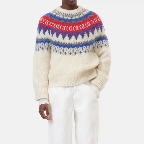 CLOSED Jacquard Pullover strik - ivory
