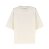 CLOSED Crew neck short sleeve strik - whipped cream