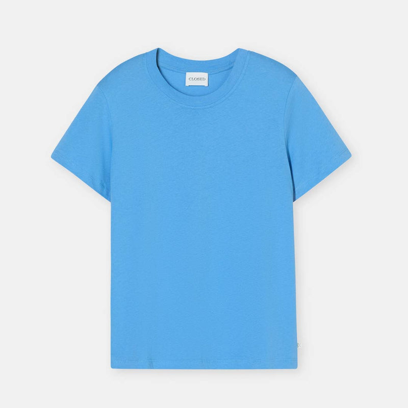 CLOSED Basic T-shirt - cornflower blå