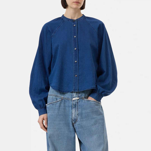 CLOSED Wide sleeve skjorte - dark blue