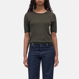 CLOSED Crew Neck Short Sleeve t-shirt - Juniper Green