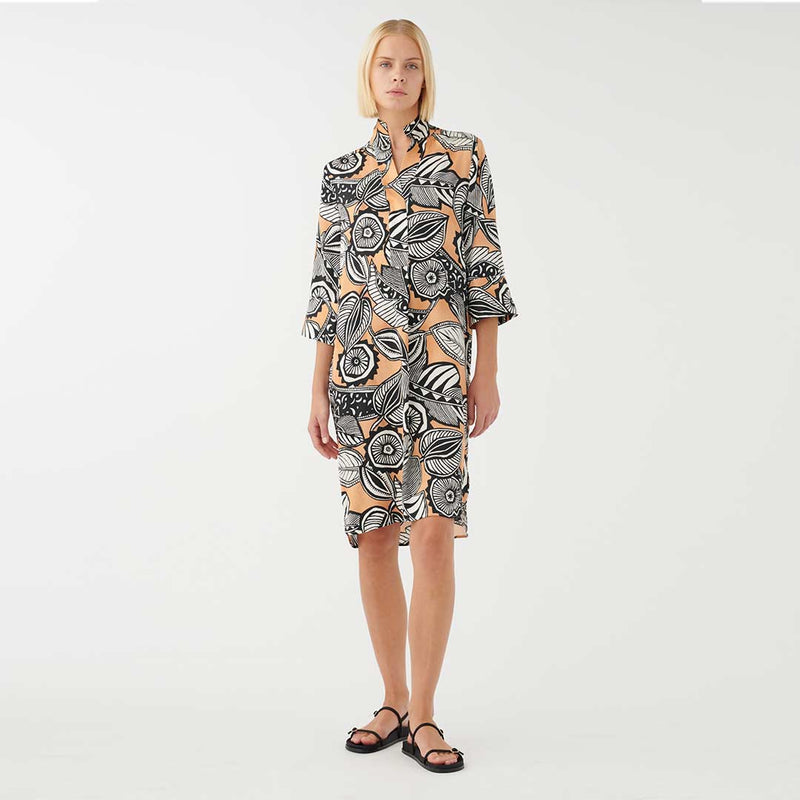 DEA KUDIBAL Kamilles silke kjole - Tulum print