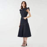 DEA KUDIBAL Devantidea denim kjole - classic blue