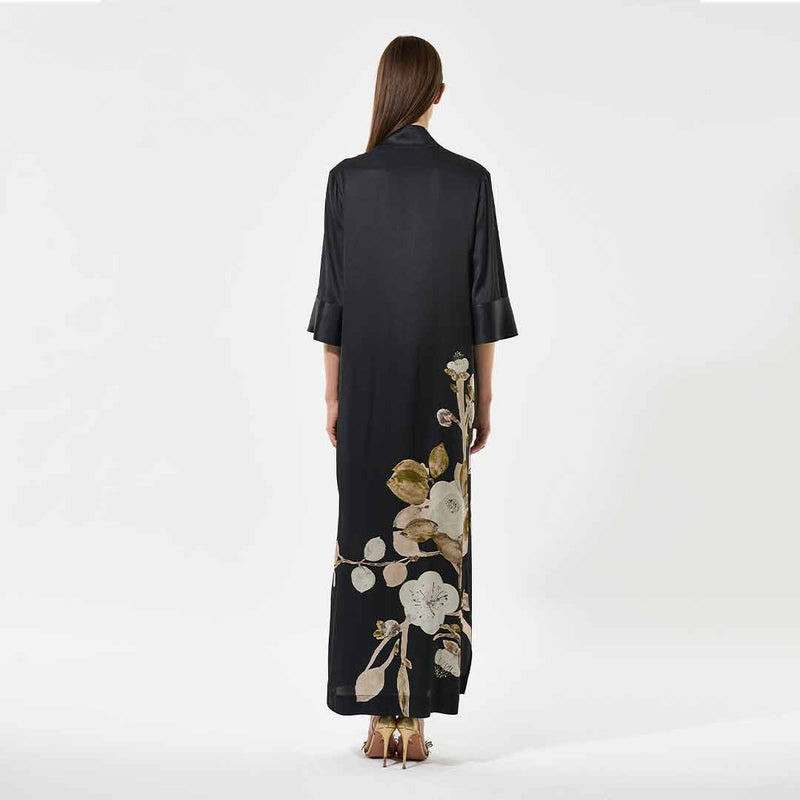 DEA KUDIBAL HelgaDEA silke kjole - Lotus Black
