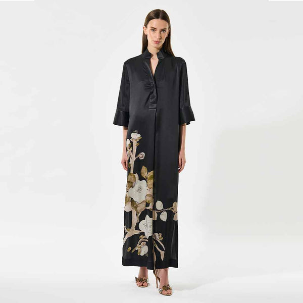 DEA KUDIBAL HelgaDEA silke kjole - Lotus Black