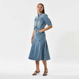 DEA KUDIBAL SelenaDEA denim kjole - Light Blue