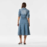DEA KUDIBAL SelenaDEA denim kjole - Light Blue