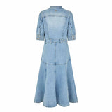 DEA KUDIBAL SelenaDEA denim kjole - Light Blue